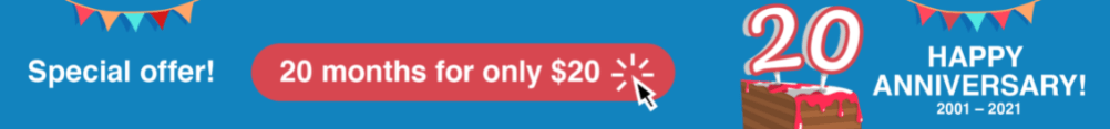 ticky Password Premium 20-Year Anniversary