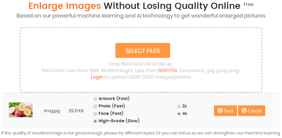 AI Image Enlarger