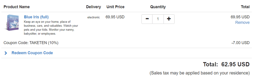 Instant Discount