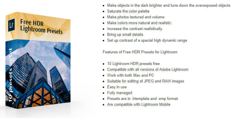 10 Free Lightroom Presets