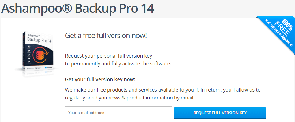 Ashampoo Backup Pro giveaway