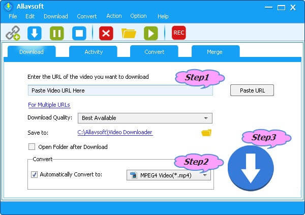 Allavsoft convert