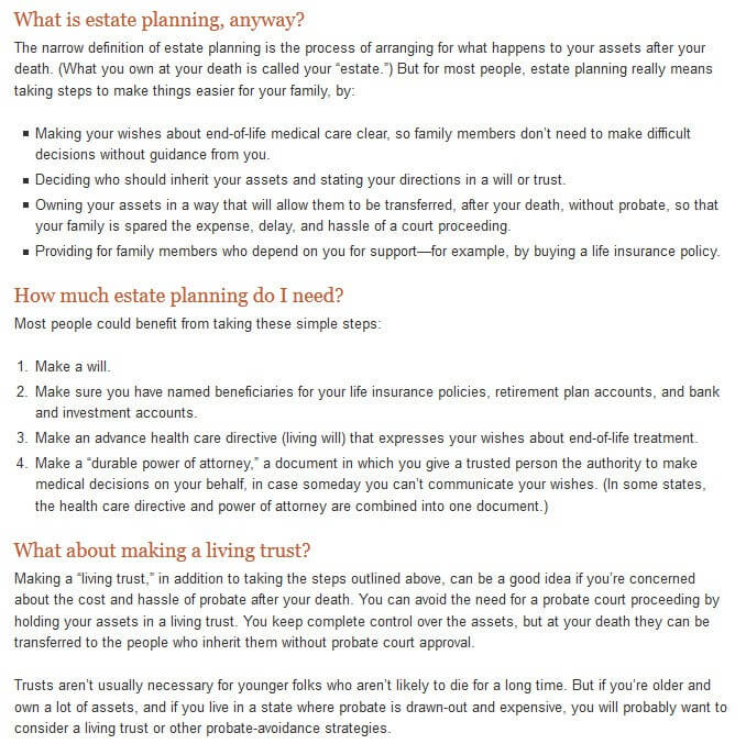 Nolo's Estate Planning Bundle Feature