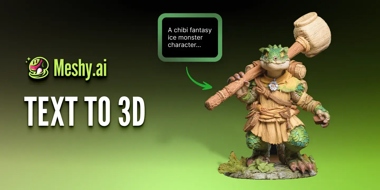 Stop Manual 3D Modeling. Generate with AI.