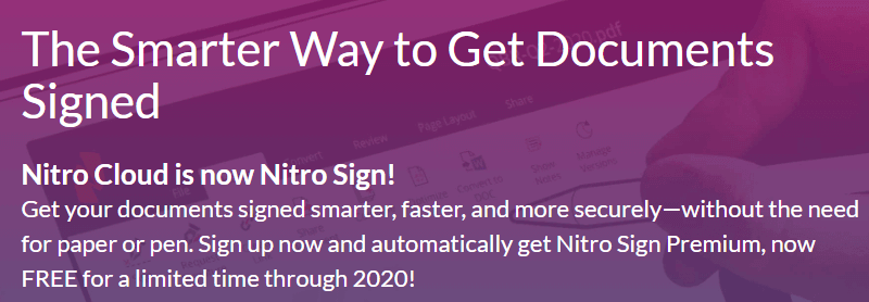 Nitro Sign giveaway