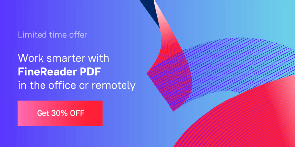 ABBYY FineReader PDF 30% off
