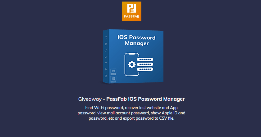 PassFab iOS Password Manager 2.0.8.6 for windows download