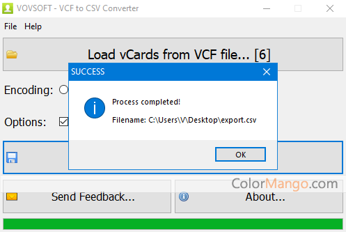 for mac download VovSoft CSV to VCF Converter 4.2.0