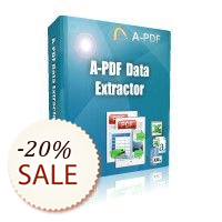A-PDF Data Extractor Up to 80% OFF Volume Discount