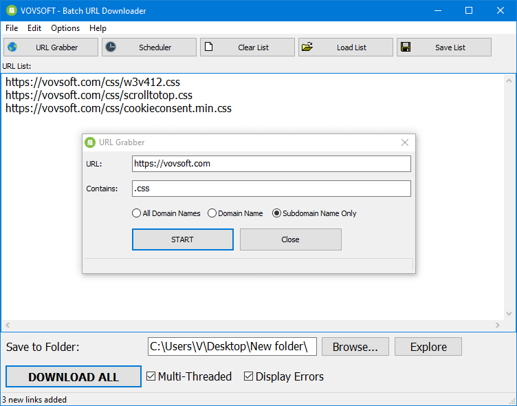 Batch URL Downloader 4.5 for windows instal