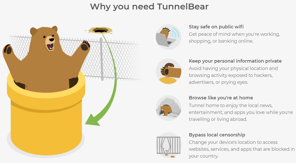 tunnel bear safe