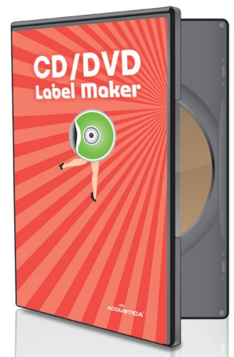 acustica cd dvd label maker