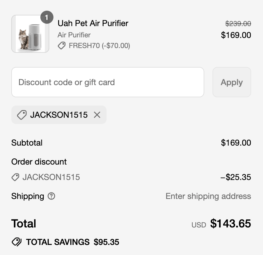 Uahpet Discount