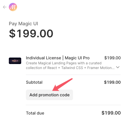 MagicUI Discount