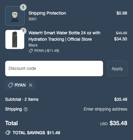 WaterH Discount
