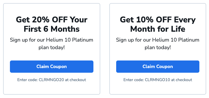 Helium10 Discount