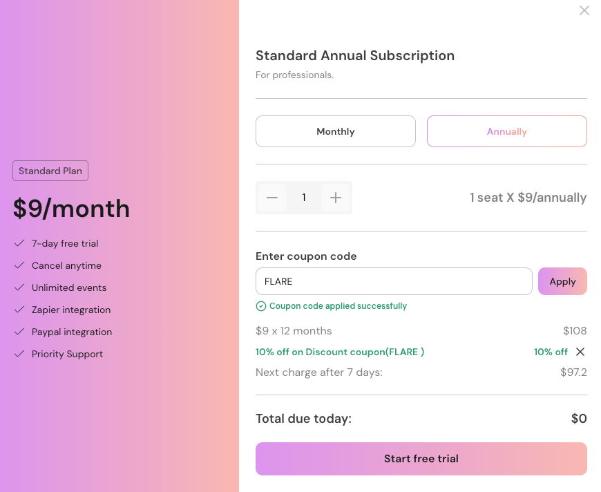 Lunacal.ai Discount