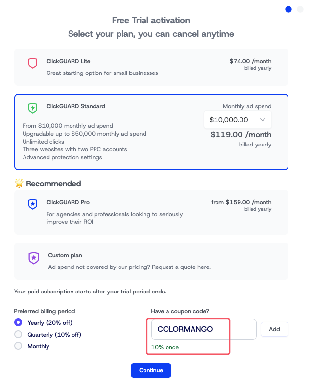 ClickGUARD Discount
