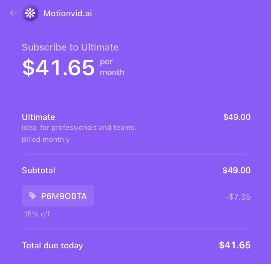 Motionvid Discount