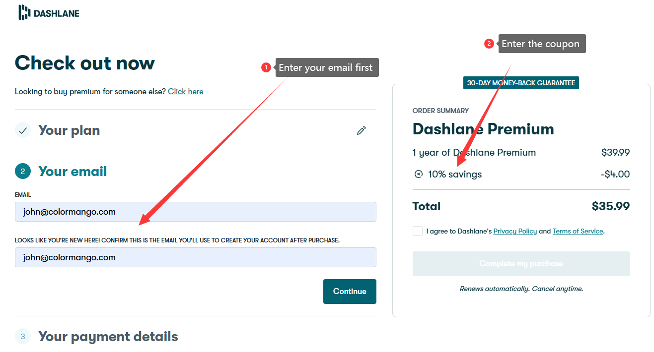 Dashlane coupon