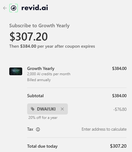 Revid AI coupon