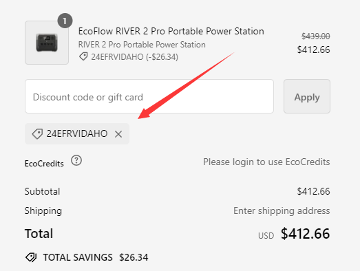 EcoFlow coupon