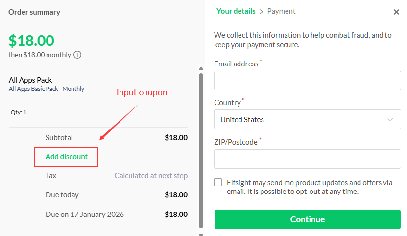 Elfsight coupon