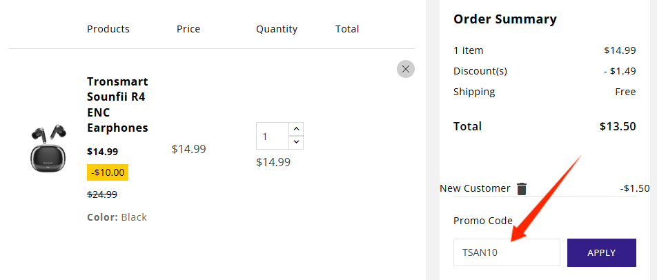 Tronsmart Discount